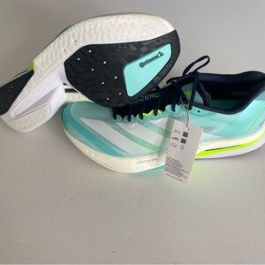 Adidas Adizero Boston 13 Running Shoes Flash Aqua JS4945 Men's Size 11.5 New